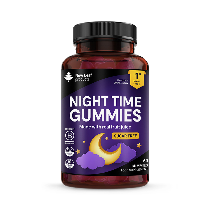 New Leaf Products Night Time with Vitamin B6 & Magnesium 60 Gummies