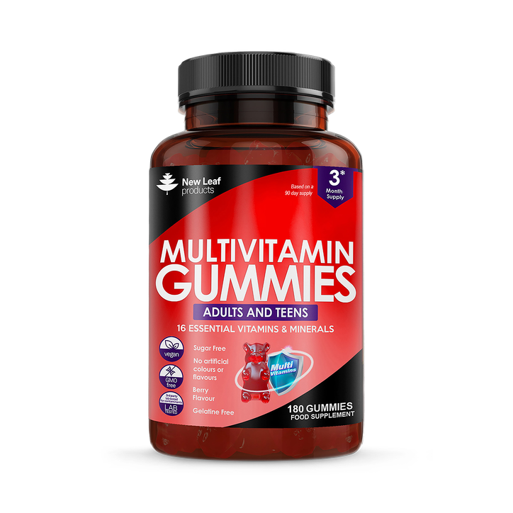 New Leaf Products Multivitamin Adult & Teen with 16 Essential Vitamins & Minerals 180 Gummies