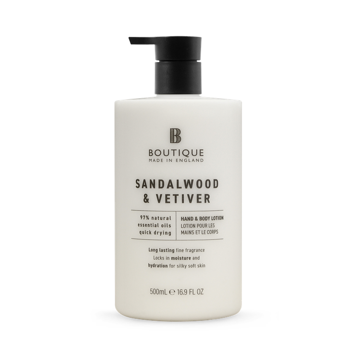 Boutique Hand & Body Lotion Sandalwood & Vetiver 500ml