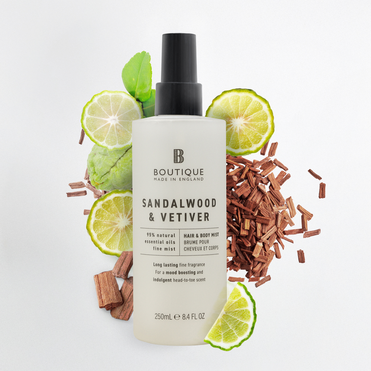 Boutique Hair & Body Mist Sandalwood & Vetiver 250ml