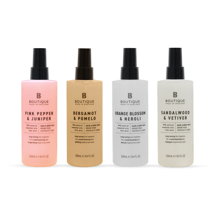 Boutique The Scent Discovery Edit 4 x 250ml Hair & Body Mists