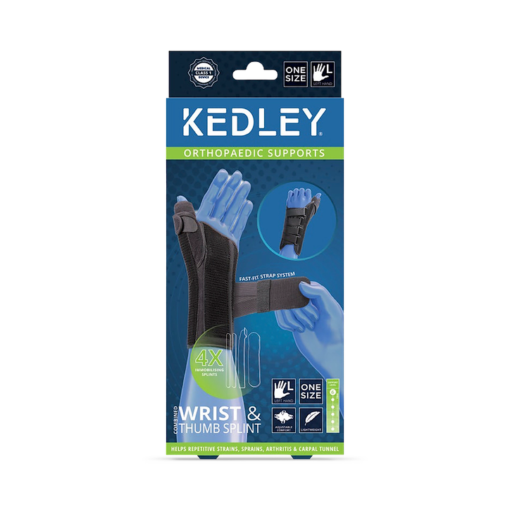 Kedley Supports Wrist & Thumb Splint Left 1 Size
