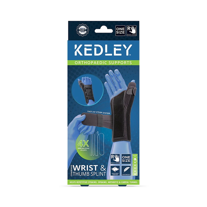 Kedley Supports Wrist & Thumb Splint Right 1 Size