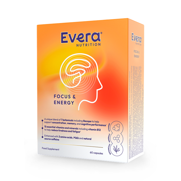 Evera Nutrition Focus and Energy 60 Capsules