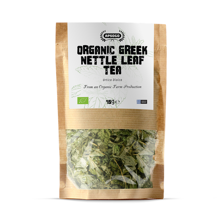 APSOGO Organic Nettle Leaf Tea  Loose Leaf Herbal Tea from Greece - 75g