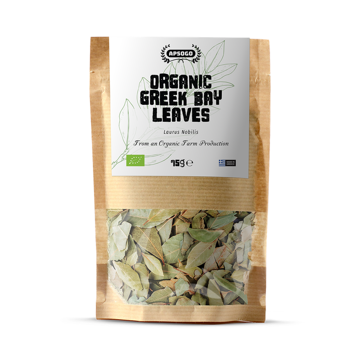APSOGO Organic Dried Bay Leaves from Greece (Laurus Nobilis) - 75g