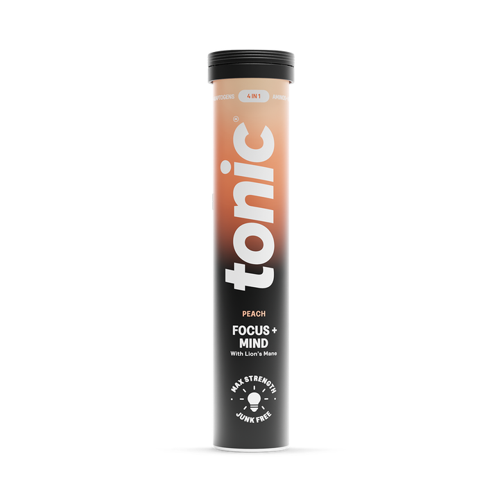 Tonic Focus + Mind Effervescent Tablets Peach 20 Tablets
