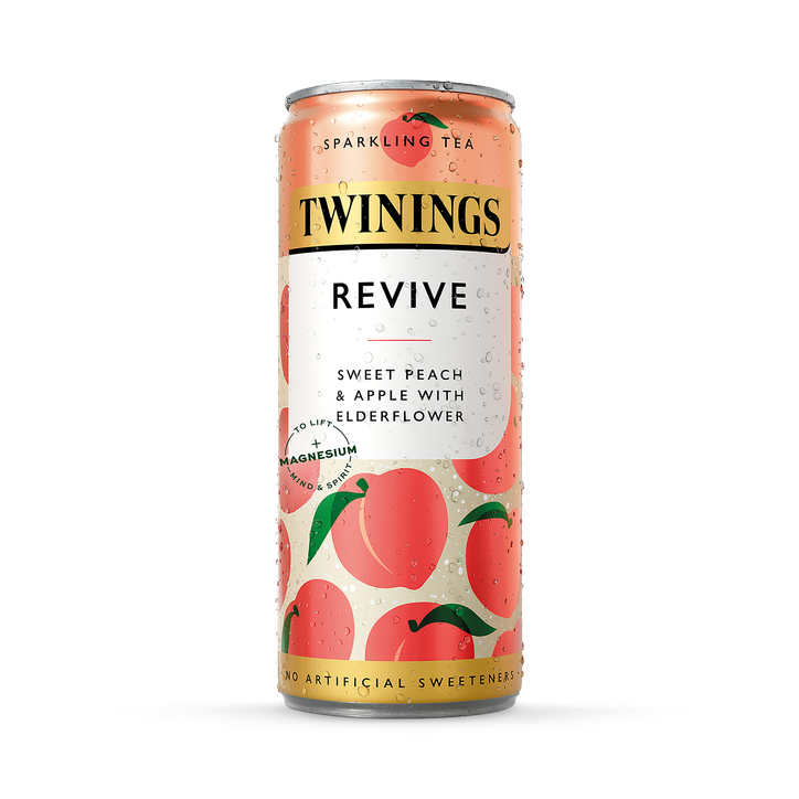 Twinings Sparkling Revive Sweet Peach & Apple with Elderflower 250 ml