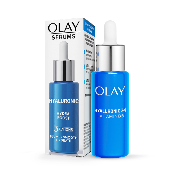 Olay Hyaluronic Acid Serum for Face, Hydrating Skincare with Niacinamide, 40ml