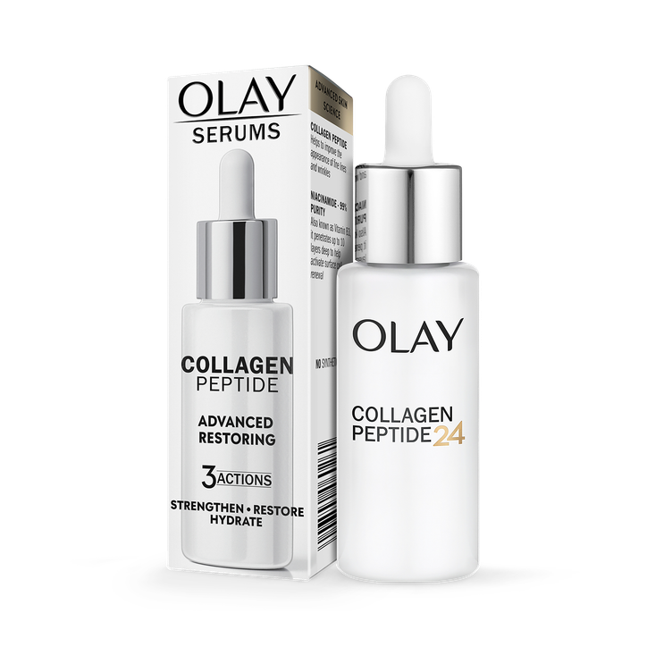 Olay Collagen Peptide Serum for Face. Anti Ageing Restoring Skincare with Niacinamide, 40ml
