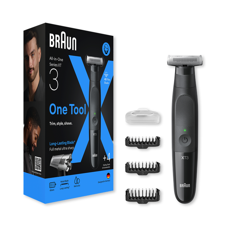 Braun Series X, Beard Trimmer For Facial Hair Removal, XT3100