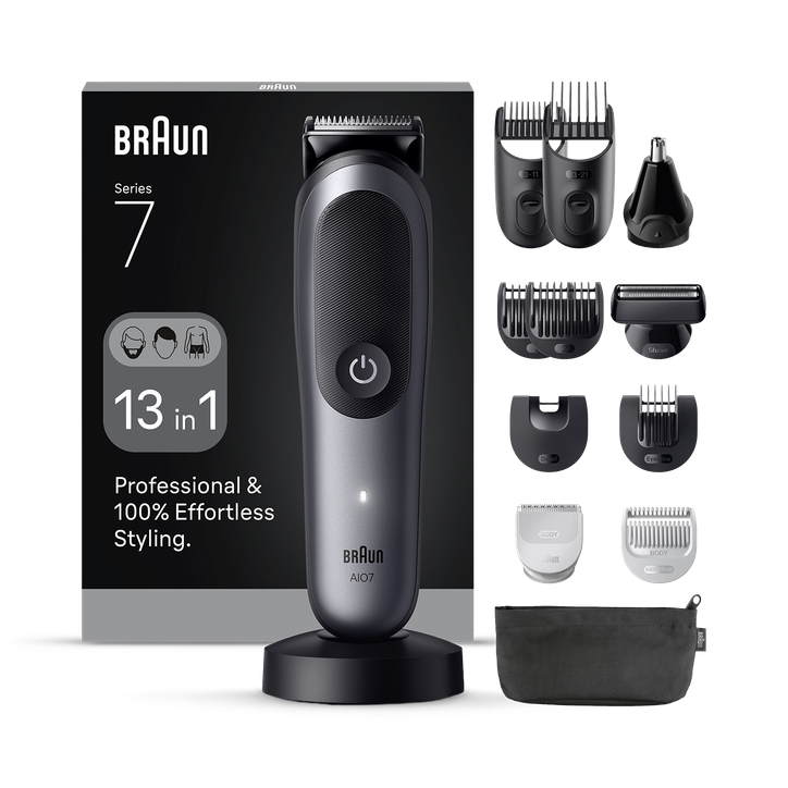 Braun All-in-One Series 7, AIO7560, 13in1 Grooming Kit - Grey