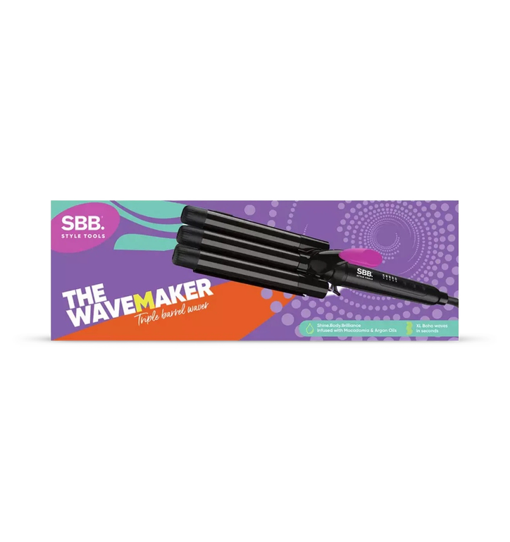 SBB SBWV-2000-GB The Wavemaker Triple Barrel Waver - Black