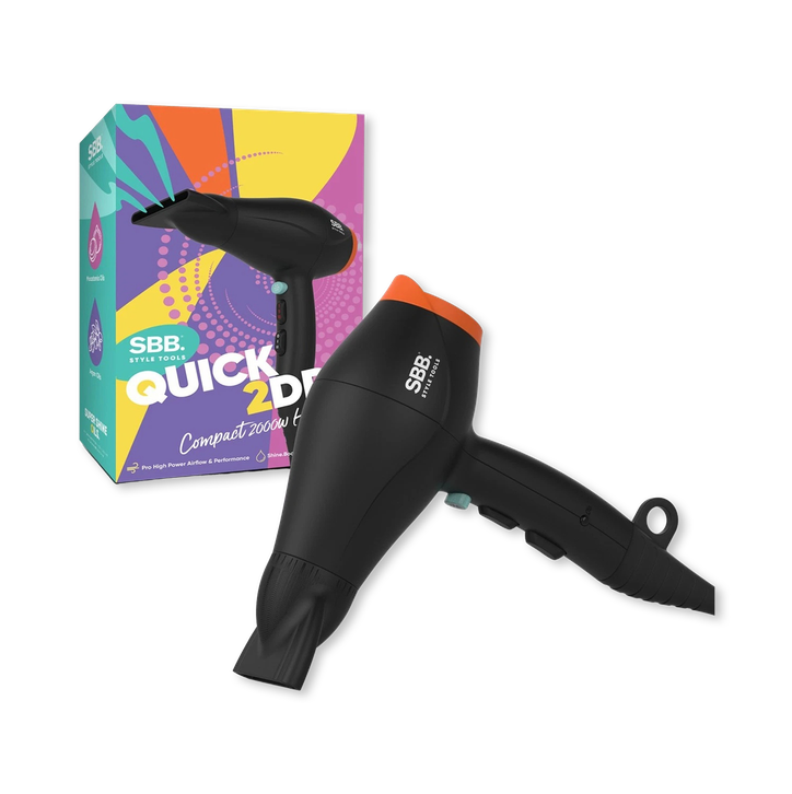 SBB SBDR-4000-GB Quick2Dry Compact Hair Dryer - Black
