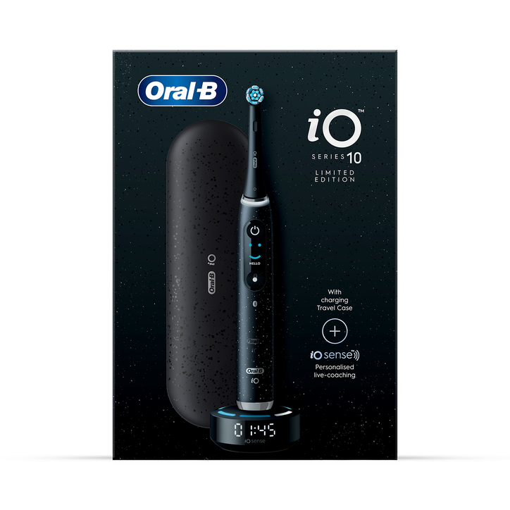 Oral-B iO 10 Cosmic Black Electric Toothbrush Designed By Braun