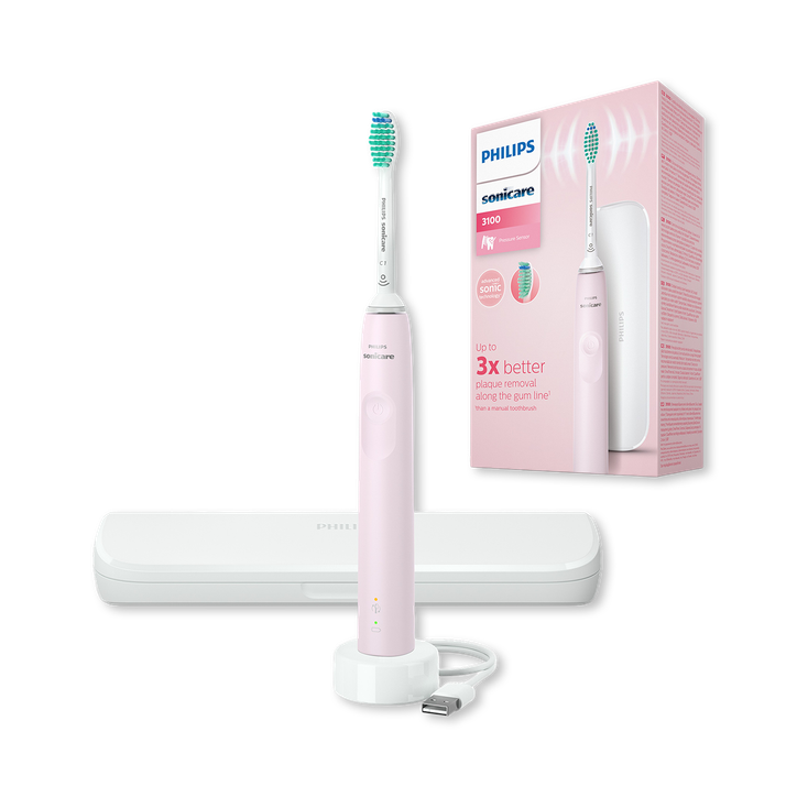 Philips Sonicare 3100 Series Brush Pink with Case