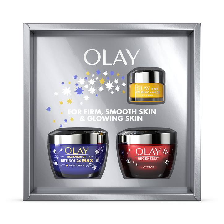 Olay Giftset Regenerist & Retinol24 Face Cream, Vit C Eye Cream