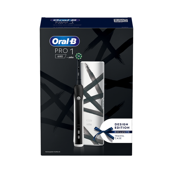 Oral-B Pro Series 1 680 Black Electric Toothbrush, Designed By