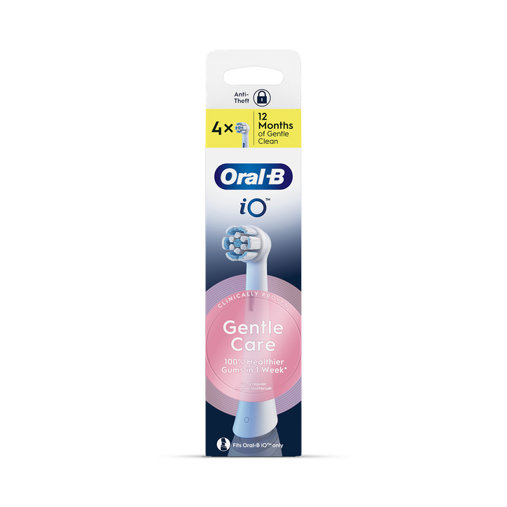 Oral-B iO Series Gentle Care, Original Brush Heads, for Sensitive Gums, 4