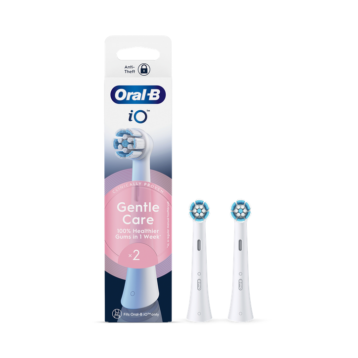 Oral-B iO Series Gentle Care, Original Brush Heads, for Sensitive Gums, 2