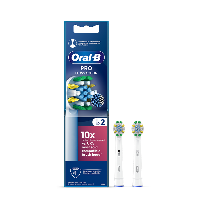 Oral-B Pro Floss Action Toothbrush Heads, 2 Counts