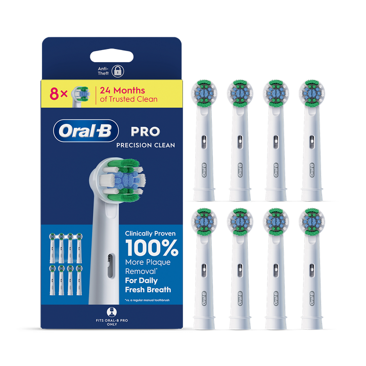 Oral-B Pro Precision Clean Toothbrush Heads, 8 Counts