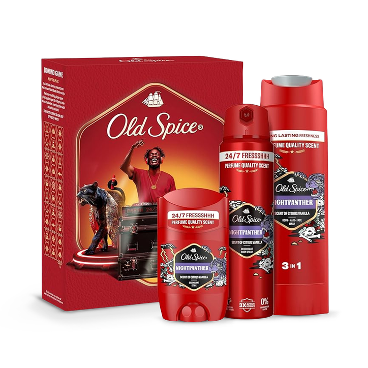Old Spice Nightpanther Stick, Spray, Shower Gel