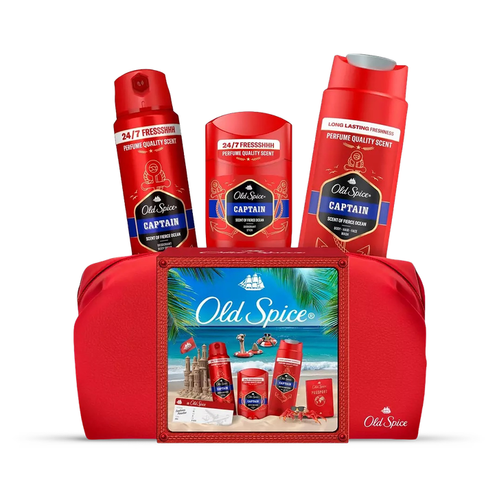 Old Spice Captain Stick, Spray, Shower Gel