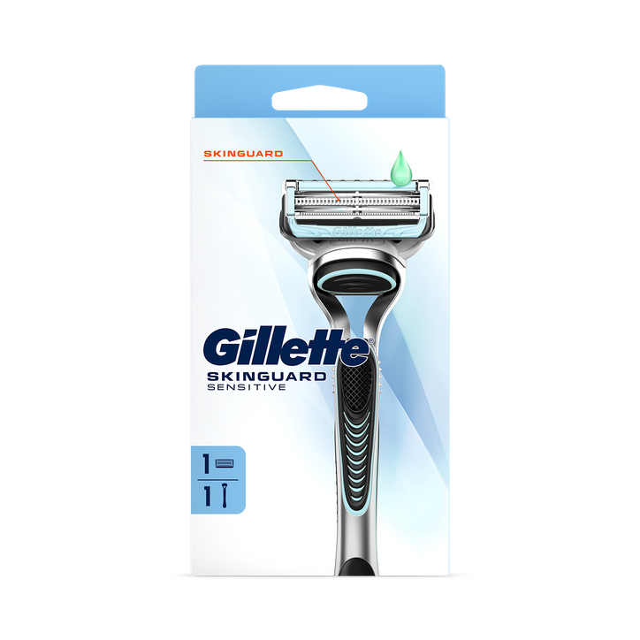 Gillette SkinGuard Sensitive Men’s Razor, 1 Handle, 1 Blade Refills