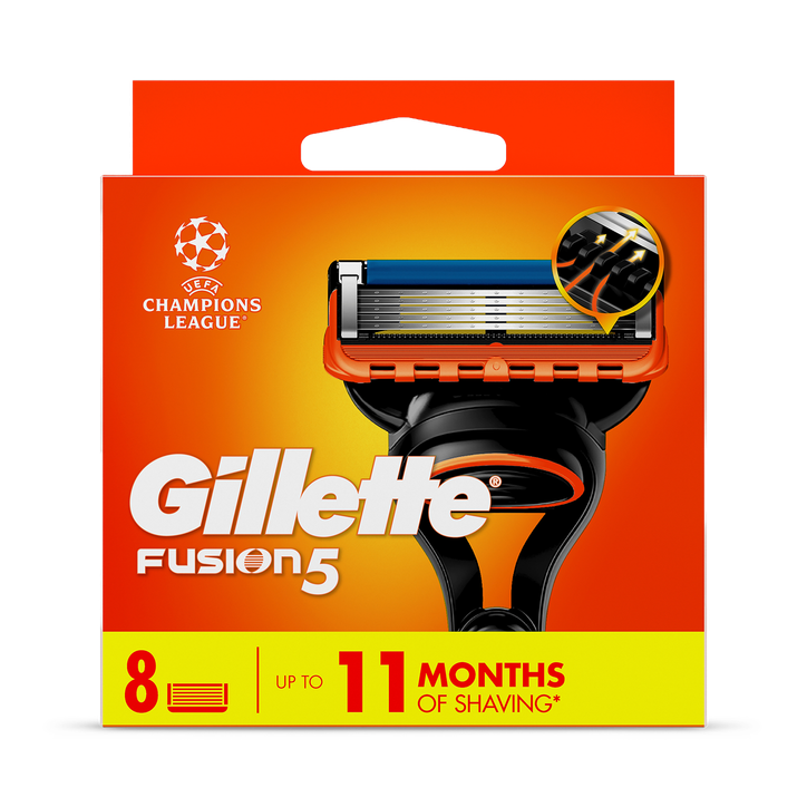 Gillette Fusion5 Razor Refill for Men, Gillette 8 Razor Blade Refill