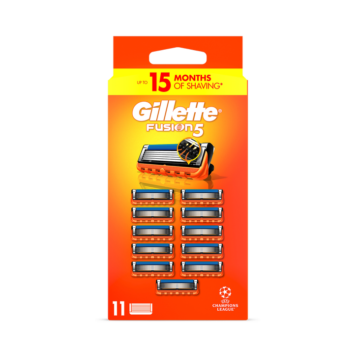 Gillette Fusion5 Razor Refills For Men, 11 Razor Blade Refills