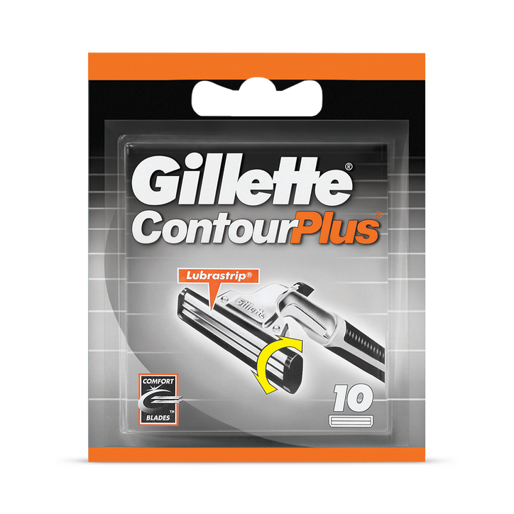 Gillette Contour Plus Men's Razor Blades – 10 Refills