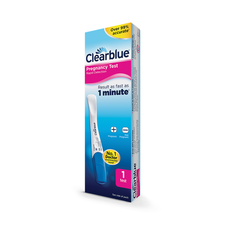 Clearblue Rapid Detection Pregnancy Test, Result As Fast As 1 Minute - 1 Test