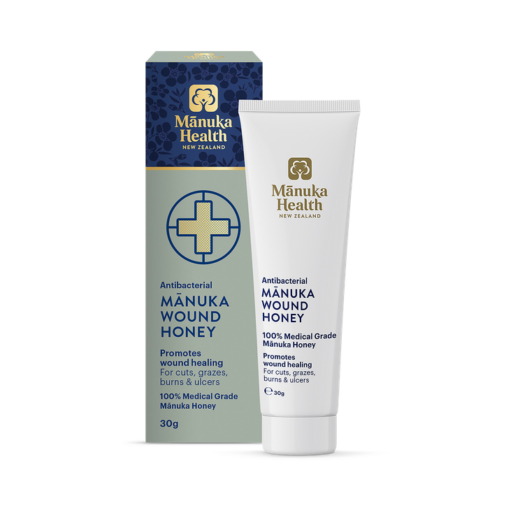 Manuka Health NZ 100% Medical Grade Antibacterial Manuka Wound Honey - 30g Tube