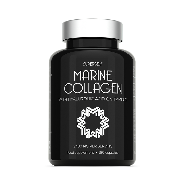 SuperSelf Marine Collagen with Hyaluronic Acid & Vitamin C 2200mg 120 Capsules