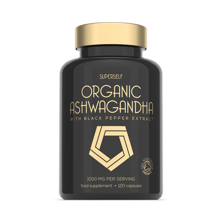 SuperSelf Organic Ashwagandha 1000mg 120 Capsules