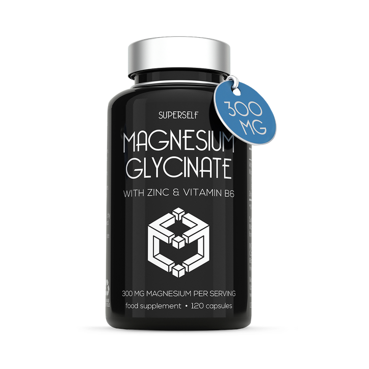 SuperSelf Magnesium Glycinate 1500mg with Zinc & Vitamin B6 120 Capsules