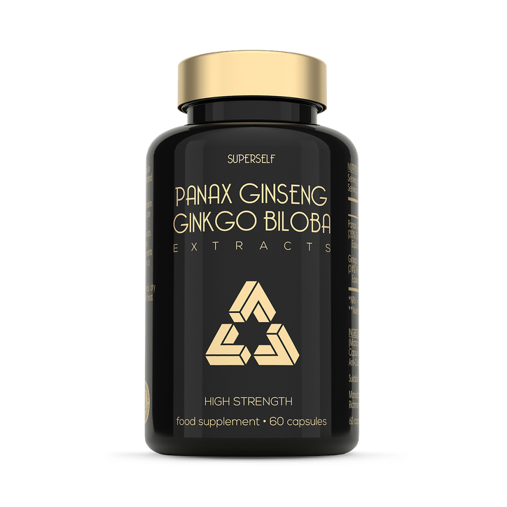 SuperSelf Korean Panax Ginseng with Ginkgo Biloba 60 Capsules