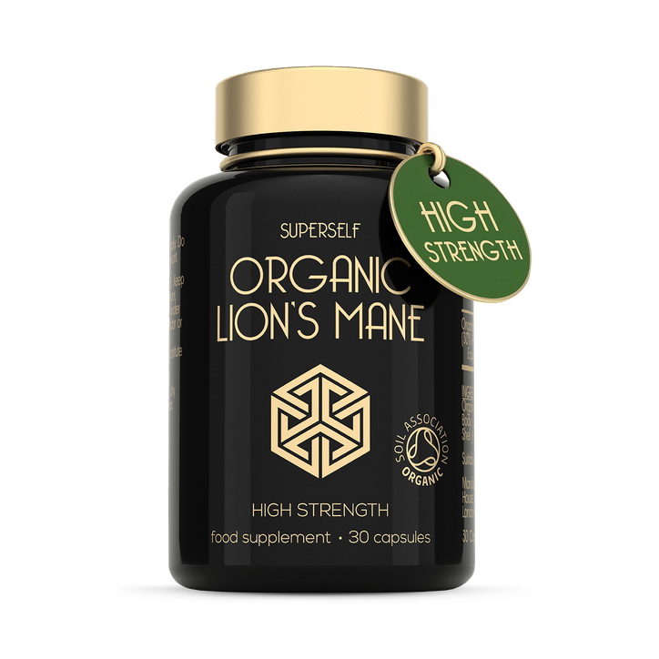 SuperSelf Organic Lion's Mane Mushroom 30 Capsules