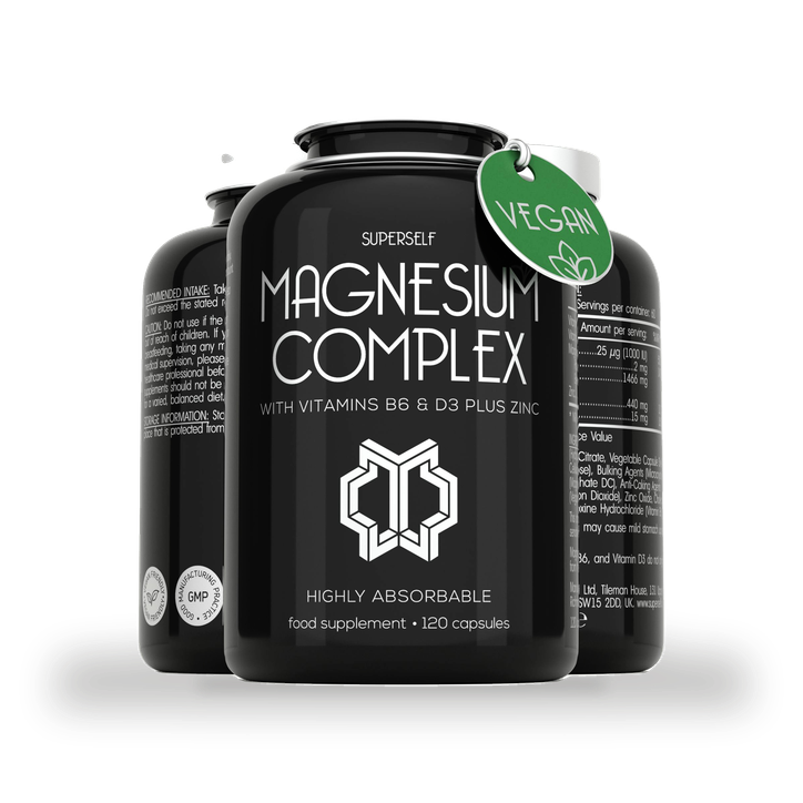 SuperSelf Magnesium Complex with Zinc, Vitamins D3 & B6 120 Capsules
