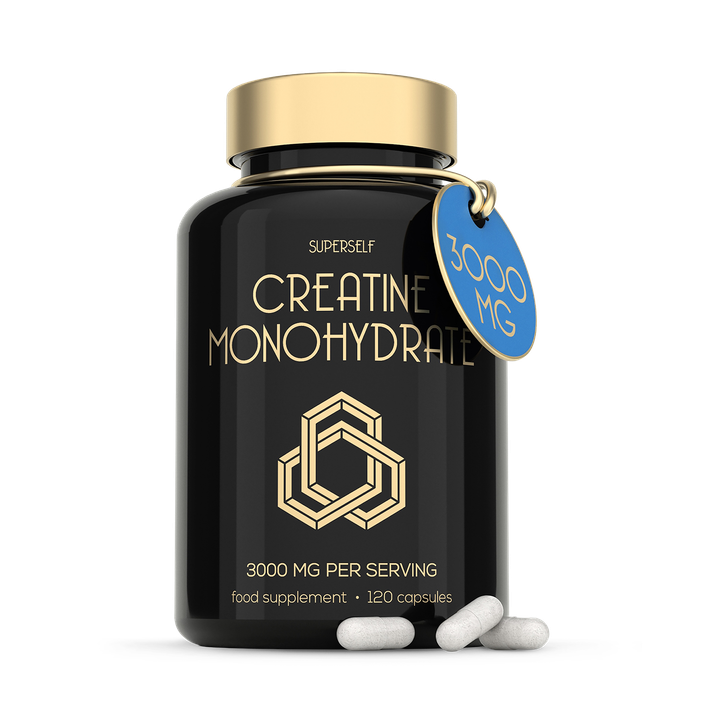 SuperSelf Creatine Monohydrate 3000mg 120 Capsules - 120 Capsules
