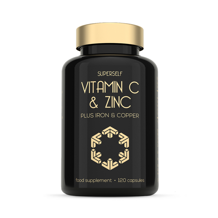 SuperSelf Vitamin C 1000mg with Zinc, Iron, Copper 120 Capsules