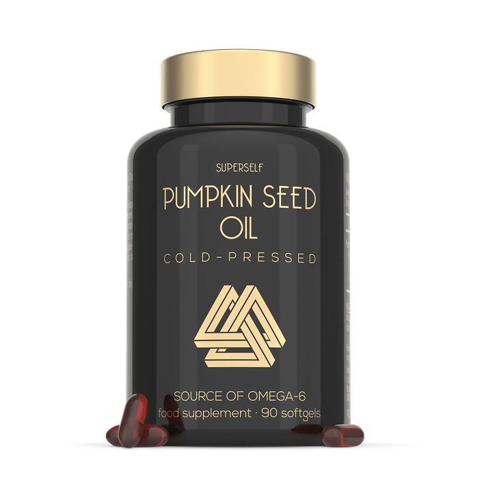 SuperSelf Pumpkin Seed Oil 3000mg Cold Pressed 90 Softgels