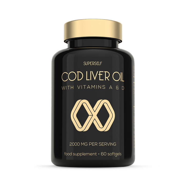 SuperSelf Cod Liver Oil 2000mg 60 Softgels Odourless