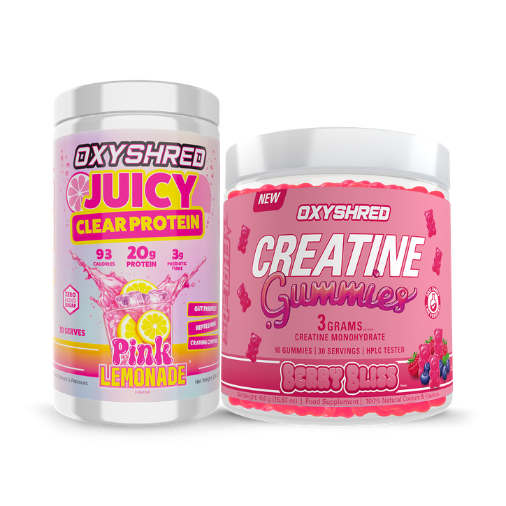Oxyshred Clear Whey Pink Lemonade & Creatine Duo