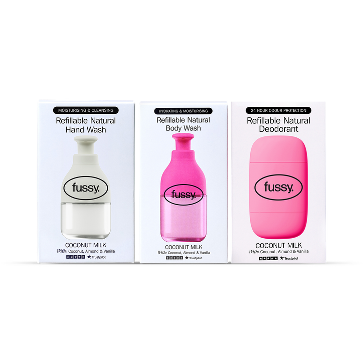 Fussy Coconut Milk Hand & Body Wash Bundle