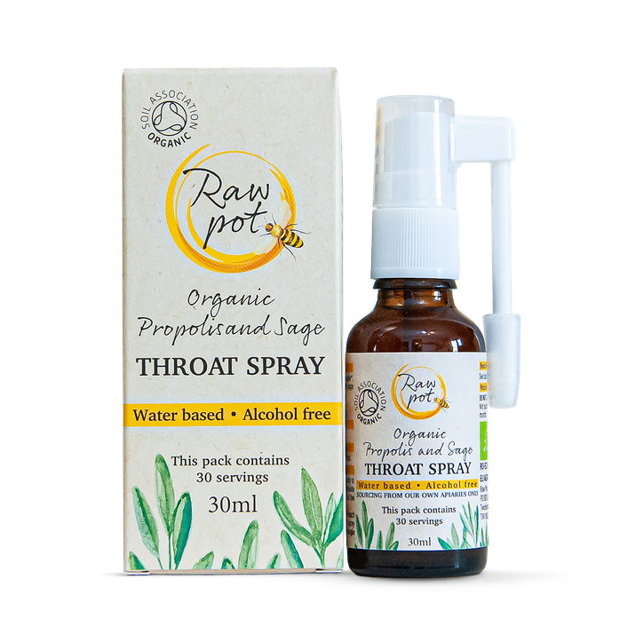Organic Propolis and Sage Throat Spray
