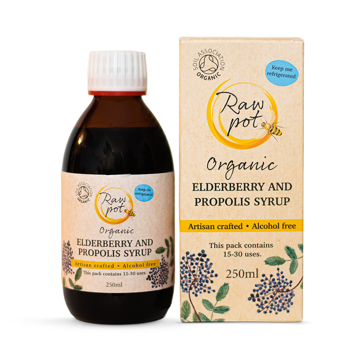 Raw Pot Organic Elderberry and Propolis Syrup