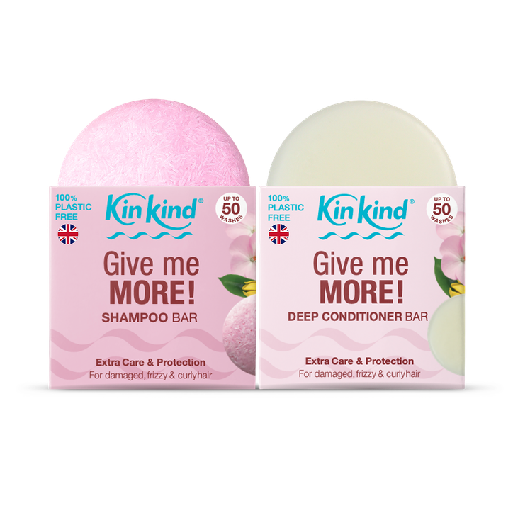 KinKind Give me MORE! Shampoo and Conditioner Bar Set