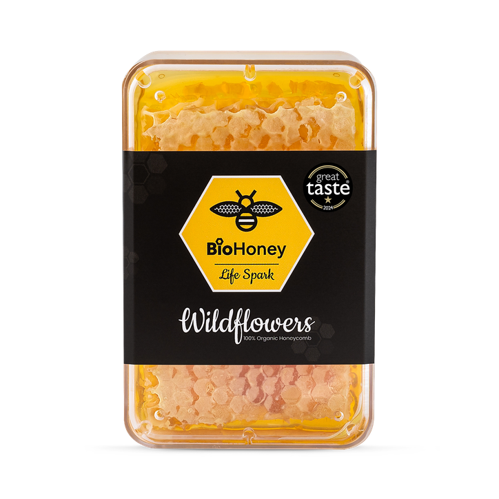 BioHoney Organic Raw Honeycomb Wildflowers 200g
